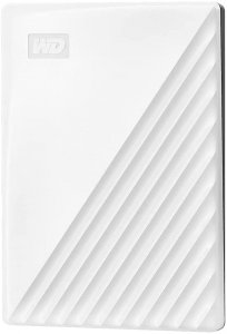 Roll over image to zoom in Western Digital WD 2TB My Passport Portable Hard Disk Drive, USB 3.0 with  Automatic Backup, 256 Bit AES Hardware Encryption,Password Protection,Compatible with Windows and Mac, External HDD-White